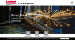 Desktop Screenshot of kloeckner.de
