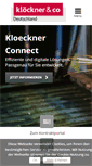 Mobile Screenshot of kloeckner.de