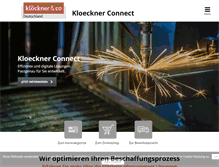 Tablet Screenshot of kloeckner.de
