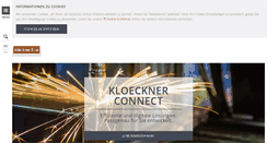 Desktop Screenshot of kloeckner.com