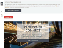 Tablet Screenshot of kloeckner.com